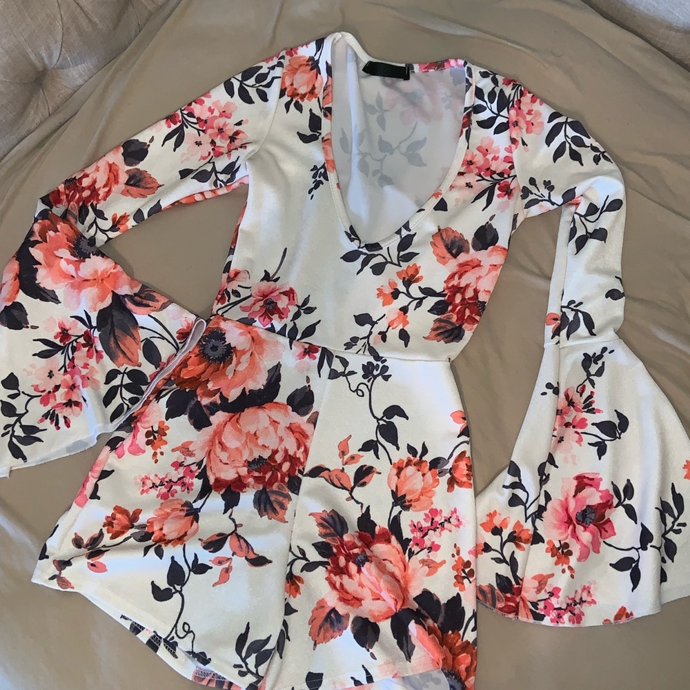 Red Floral Jumpsuit by Missguided